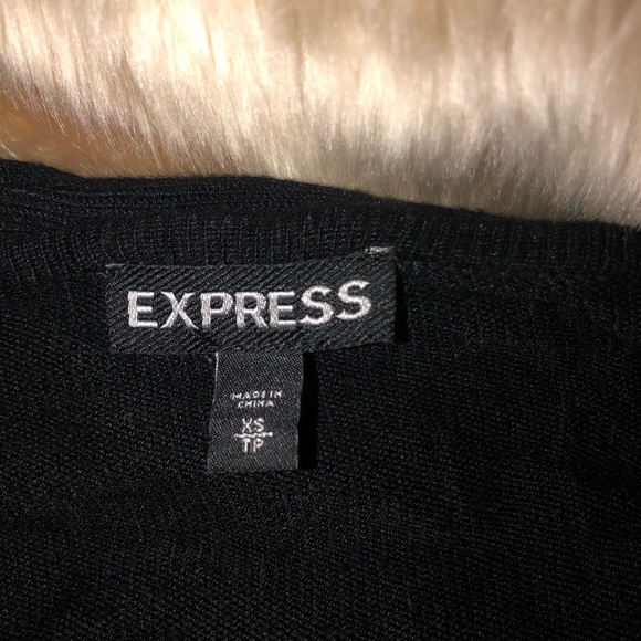 Long sleeve rhinestone sweater express - Picture 2 of 2